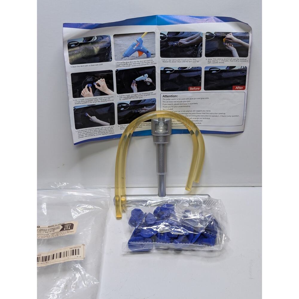Paintless Dent Repair Tool Kit Car Dent Puller PDR Glue Tab Puller Set